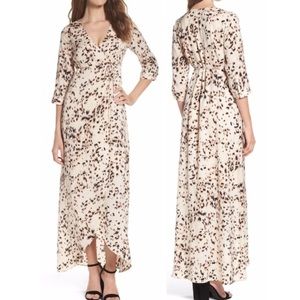 MOVING SALE! Knot Sisters high-low with slit wrap dress
